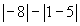 abs(-8)-abs(1-5)